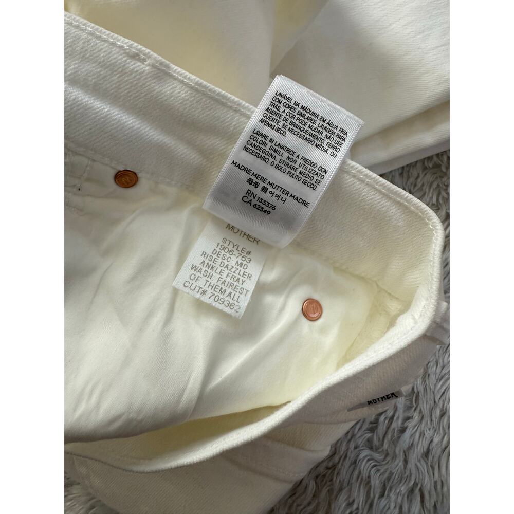 Mother Jeans Women's 33 The Midrise Dazzler Ankle Fray in Fairest of Them All - Picture 6 of 8